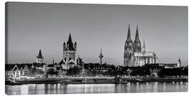 Obraz na płótnie  Magnificent Cologne black and white - Michael Valjak