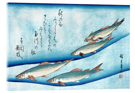 Obraz na szkle akrylowym  Rivertrout - Utagawa Hiroshige