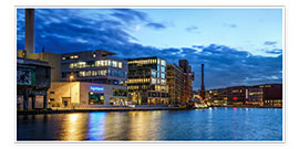Plakat  Muenster harbor panorama - Daniel Heine