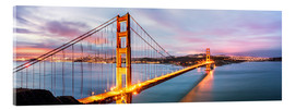 Obraz na szkle akrylowym  Panoramic of Golden gate bridge, San Francisco, USA - Matteo Colombo