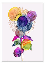 Plakat  Sunflower abstract - Janet Broxon