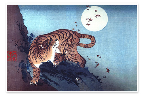 Plakat Tygrys i księżyc