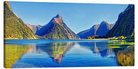Obraz na płótnie  Milford Sound Mitre Peak Reflection New Zealand - Michael Rucker