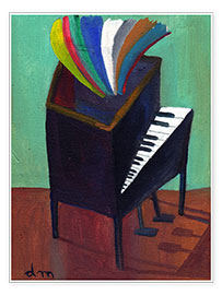Plakat  Rainbow piano - Diego Manuel Rodriguez