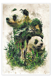 Plakat  The Giant Panda - Barrett Biggers