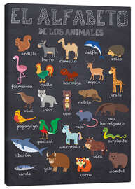 Obraz na płótnie  Alphabet of Animals (Spanish) - Kidz Collection