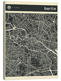 Obraz na płótnie  Berlin City Map - Jazzberry Blue