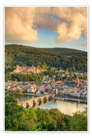 Plakat  Heidelberg in the evening sun - Michael Valjak
