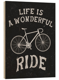 Obraz na drewnie  Life is a wonderful ride