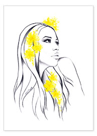 Plakat Żółte kwiaty