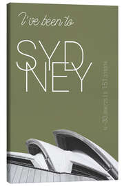 Obraz na płótnie  Popart Sydney Opera I have been to Color: Calliste Green - campus graphics