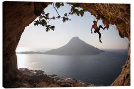 Obraz na płótnie  Climber on the Kalymnos island, Greece