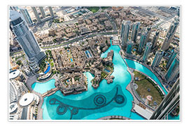 Plakat  Aerial view of Dubai