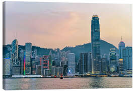 Obraz na płótnie  Skyline of Victoria Harbor, Hong Kong