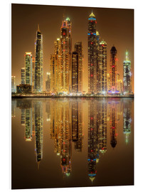 Obraz na PCV  Lighting the Dubai Marina Bay