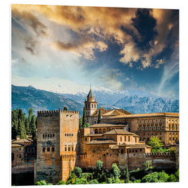 Obraz na PCV  View of the famous Alhambra