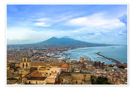 Plakat  Naples and Mount Vesuvius