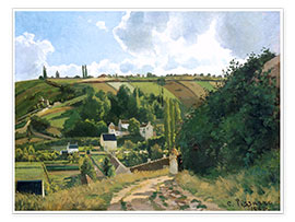 Plakat  Jalais Hill, Pontoise - Camille Pissarro