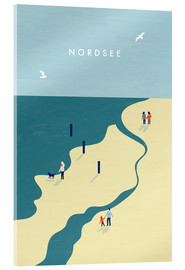 Obraz na szkle akrylowym  Northsea Illustration - Katinka Reinke