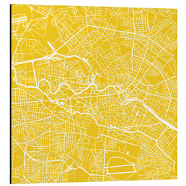Obraz na aluminium  City map of Berlin - 44spaces