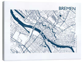 Obraz na płótnie  City map of Bremen - 44spaces