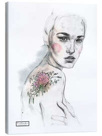 Obraz na płótnie  Flower tattoo - Teetonka