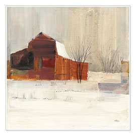 Plakat Winter on the farm