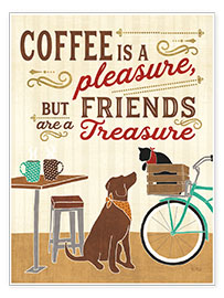 Plakat  Coffee and Friends II - Veronique Charron