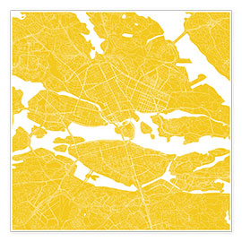 Plakat  City map of Stockholm - 44spaces