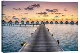 Obraz na płótnie  Romantic sunset in the Maldives - Jan Christopher Becke