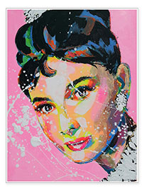 Plakat Audrey Hepburn rose