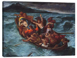 Obraz na płótnie  Christ asleep during the storm - Eugene Delacroix