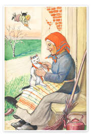 Plakat  Easterwitch with cat - Jenny Nyström