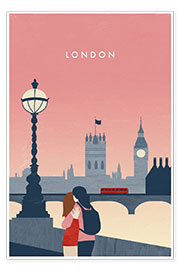 Plakat London Illustration