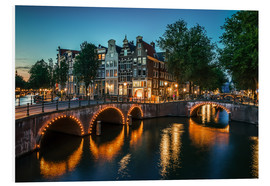 Obraz na PCV  Nightfall in Amsterdam, Netherlands - Sören Bartosch