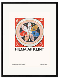 Plakat artystyczny premium w ramie  The Seven Pointed Stars - Hilma af Klint